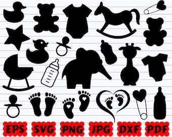Baby Shower SVG | Shower SVG | Baby Shower SVG Bundle | Baby Cut File | Baby Design SVG | Baby Silhouette | Feet SVG | Toddler SVG | Cute Baby