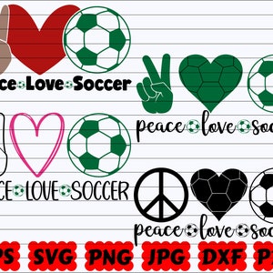 平和愛サッカー SVG | 平和愛 SVG | 愛サッカー SVG | 平和サッカー SVG | 平和 SVG | 愛 SVG | サッカーカットファイル | サッカー引用 SVG | PNG
