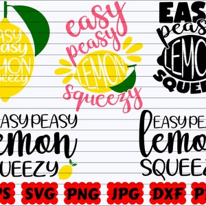 Einfach Peasy Zitrone Squeezy SVG | Einfach Peasy SVG | Zitrone Squeezy SVG | Zitrone SVG | Lustige Küche svg | Kitchen Cut File | Küche-Zitat-Svg