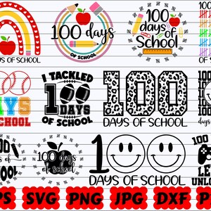 100 Days Of School SVG | School SVG | Back To School SVG | Teacher Svg | School Supplies Svg | School Cut Files | School Quote Svg | Saying