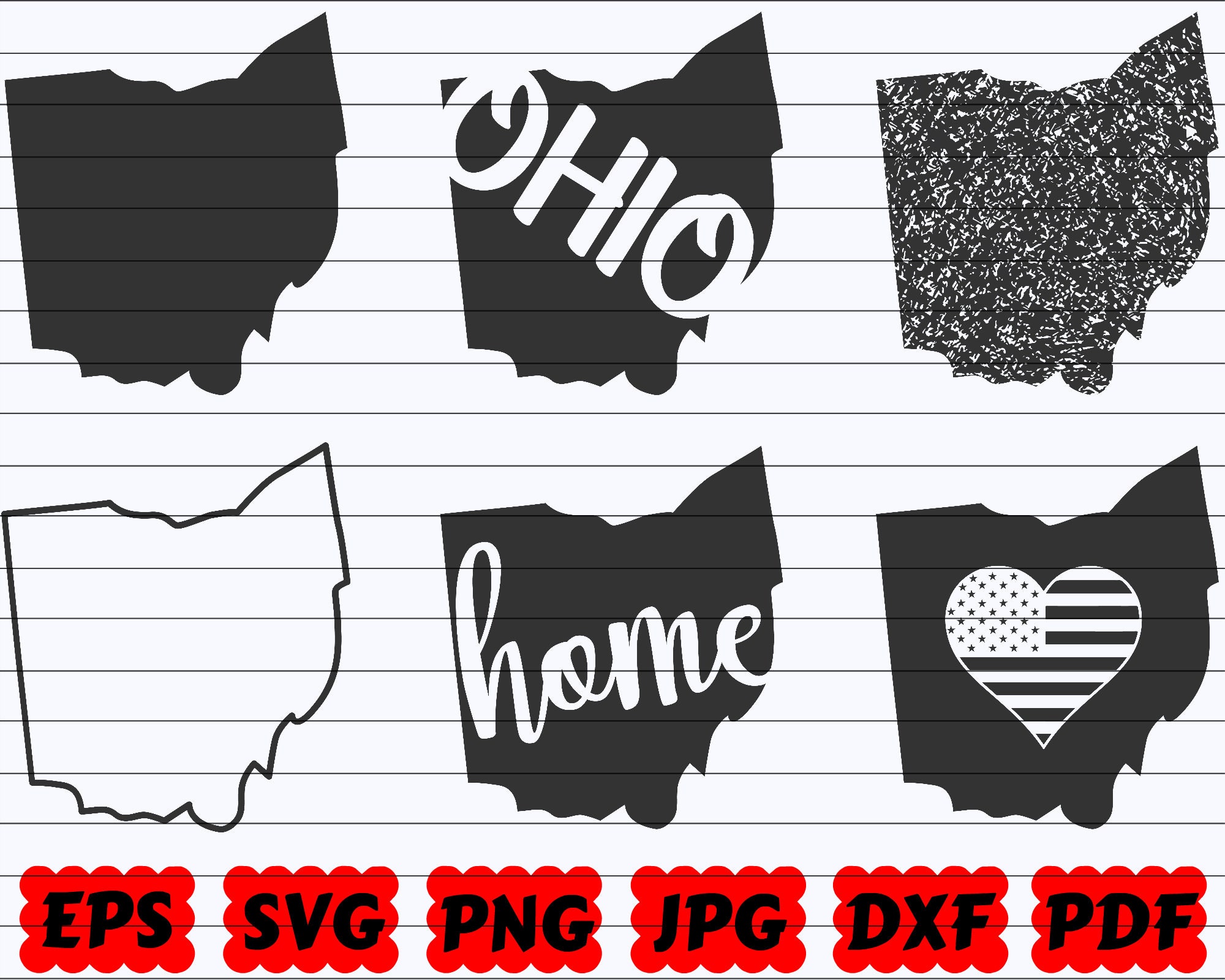 Ohio State SVG Ohio SVG Ohio Svg File Ohio Cut File - Etsy