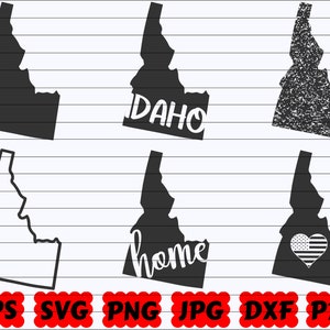 Idaho State SVG | Idaho SVG | Idaho Svg File | Idaho Cut File | Idaho Silhouette | Idaho Clipart | US State Svg | United States Svg | Vector