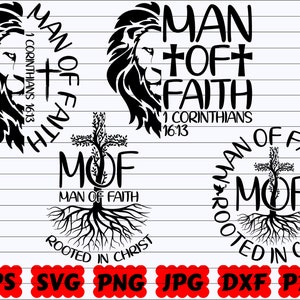 Man Of Faith SVG | Rooted In Christ SVG | Faith SVG | Religious Svg | Christian Svg | Jesus Svg | God Svg | Bible Svg | Scripture Svg | Png