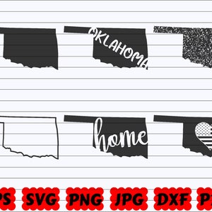 Oklahoma State SVG | Oklahoma SVG | Oklahoma Svg File | Oklahoma Cut File | Oklahoma Silhouette | Oklahoma Clipart| US State Svg| States Svg