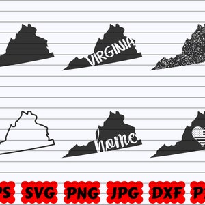Virginia State SVG | Virginia SVG | Virginia Svg File | Virginia Cut File | Virginia Silhouette | Virginia Clipart| US State Svg| States Svg