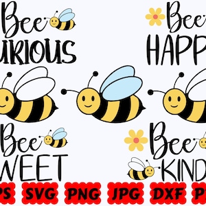 Bee SVG | Honey Bee SVG | Honey SVG | Cute Bee Svg | Spring Svg | Hello Spring Svg | Cut Files for Cricut & Silhouette | Svg Eps Dxf Png Jpg