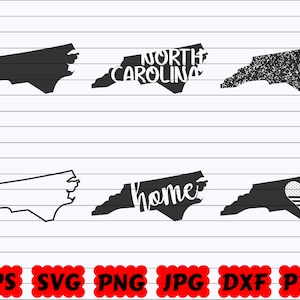 North Carolina Bundesstaat SVG | North Carolina SVG | North Carolina-Svg-Datei | North Carolina Schnittdatei | North Carolina Silhouette | US Bundesstaat Svg