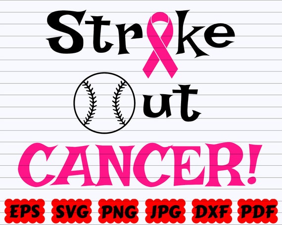 Strike Out Cancer SVG | Cancer Survivor SVG | Survivor SVG | Strike Svg| Cancer Svg| Cancer Quote Svg| Cancer Sayings Svg| Cancer Breast Svg