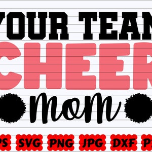 Ihr Team Cheer Mom SVG | Jubeln Sie Team SVG | Jubel Mama Team SVG | Mama Team geschnitten Datei | Team geschnitten Datei | Cheer Zitat SVG | Cheer Cut Datei | Cheer Spruch Aufmunterung