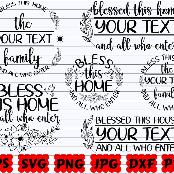 Bless This Home And All Who Enter SVG | Bless This Home SVG | Wedding SVG | Mr And Mrs Svg | Bride Svg | Groom Svg | Wifey Svg | Hubby Svg