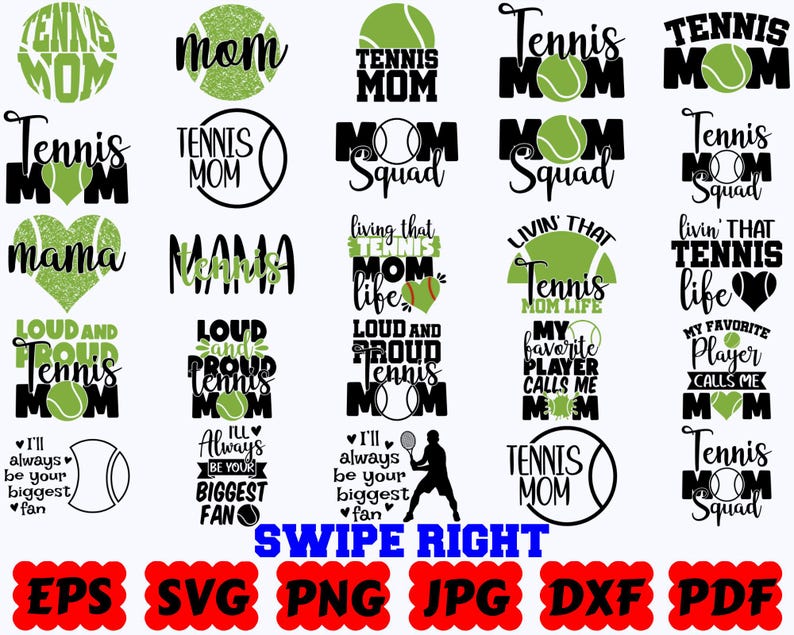 Sport Mama SVG | Sport SVG | Mama SVG | Schnittdateien für Cricut & Silhouette | Zitat | Spruch | Hemd | Svg Eps Dxf Png Jpg Pdf | Kommerzielle Nutzung Bild 8