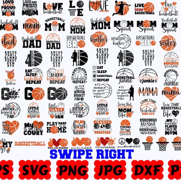 120 Basketball SVG Bundle | Basketball SVG | Basketball Clipart | Basketball Cut Files | Sports Svg | Basketball Quote | Basketball Saying