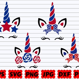 Unicorn USA SVG | American Unicorn SVG | 4th of July Unicorn Svg | Unicorn Svg | Unicorn Clipart | Unicorn Head Svg | Independence Day Svg