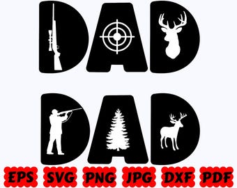 Papa Jagd SVG | Papa Jäger SVG | Jagd SVG | Jäger geschnitten Datei | Schnittdateien für Cricut & Silhouette | Svg Eps Dxf Png Jpg Pdf | Kommerzielle Nutzung