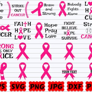 Breast Cancer SVG | Cancer SVG Bundle | Cancer Awareness SVG | Cancer Cut File | Cancer Ribbon Svg | Cancer Survivor Svg | Fight Cancer Svg