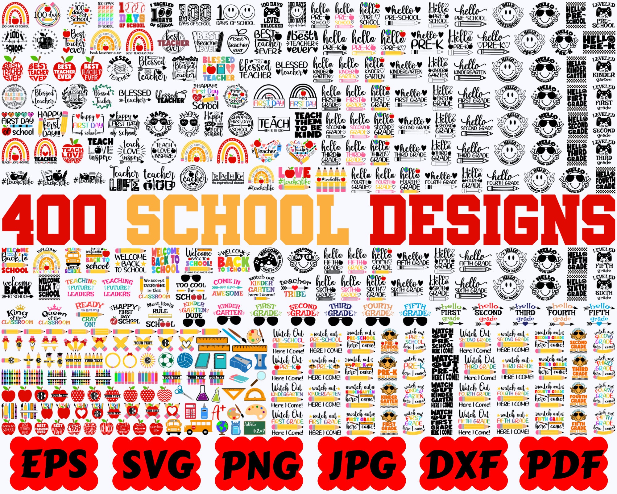 School SVG | Back To School SVG | School Supplies SVG | Teacher Svg | School Cut Files | School Quote Svg | School Saying Svg | School Shirt