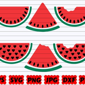 Watermelon SVG | Watermelon Cut File | Watermelon Clipart | Watermelon Silhouette | Watermelon Design SVG | Melon SVG | Summer Fruit Svg