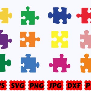Puzzle Piece SVG | Puzzle SVG | Jigsaw Puzzle Piece SVG | Autism Svg | Austism Awareness Svg | Cut Files for Cricut & Silhouette