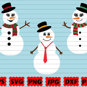 Snowman SVG | Snowman Bundle SVG | Snowman Cut Files | Snowman Clipart | Christmas Svg | Snowman Vector | Snowman Cricut| Christmas Cut File