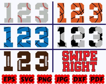 Sport Numbers SVG | Numbers SVG | College Sport Numbers Svg | Baseball  SVG | Basketball Svg | Football Svg | Soccer Svg | Volleyball Svg