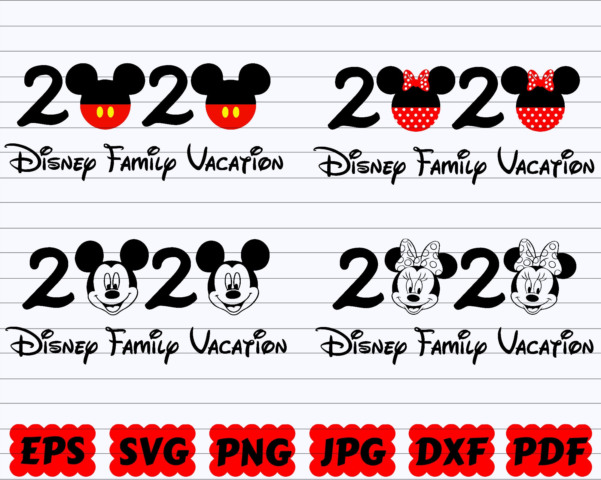 Download Disney Family Vacation 2020 Svg