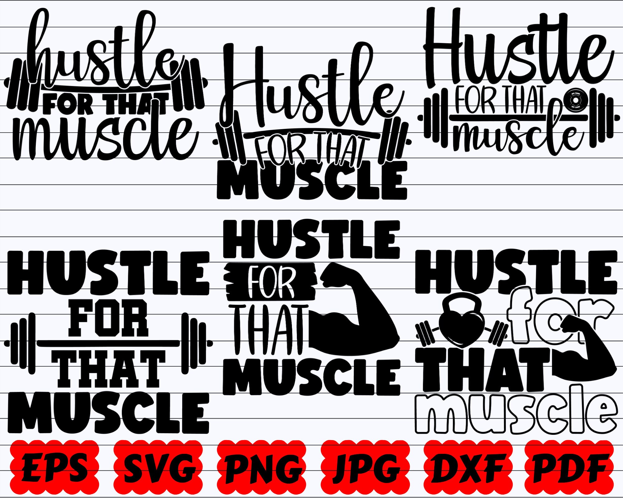Hustle and Muscle Etsy