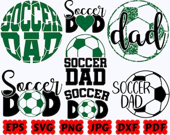 Fußball Dad SVG | Fußball SVG | Sport SVG | Schnittdateien für Cricut & Silhouette | Svg Eps Dxf Png Jpg Pdf | Kommerzielle Nutzung