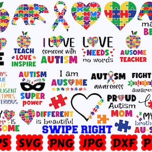 Autism SVG | Autism Cut File | Autism Puzzle SVG | Autism Awareness SVG | Autism Quote Svg | Autism Saying Svg | Be Kind Svg | Autism Shirt