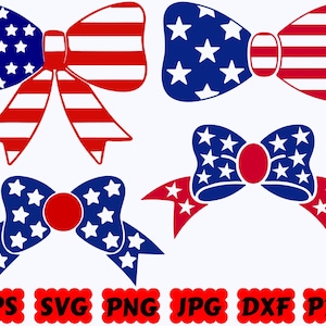 4 juli-rosett SVG | Rosett SVG | Amerikansk rosett SVG | 4 juli Svg | Amerika Svg | Klippfil för Cricut och Silhouette | Svg Eps Dxf Png Jpg Pdf