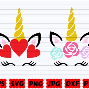 Unicorn SVG | Cute Unicorn SVG | Unicorn Birthday SVG | Unicorn Face Svg | Unicorn Cut File | Unicorn Clipart | Unicorn Love Svg | Love Svg