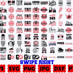 Cheer SVG | Cheerleader SVG | Cheer Mom SVG | Cheerleading Svg | Cheer Life Svg | Sport Svg | Cut Files for Cricut | Svg Eps Dxf Png Jpg image 1