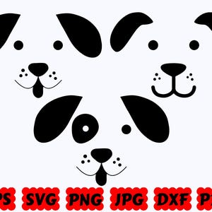 Dog Face SVG | Dog SVG | Dog Mom SVG | Animal Svg | Cut Files for Cricut & Silhouette | Svg Eps Dxf Png Jpg Pdf | Commercial Use