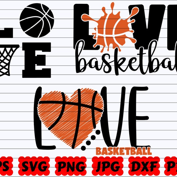 Love Basketball SVG | Basketball Lover SVG | Basketball Love SVG | Love Basketball Cut File| Love Basketball Clipart| Love Basketball Design