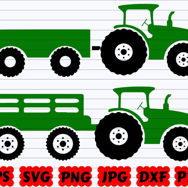 Tractor SVG | Fall Tractor SVG | Autumn Tractor SVG Tractor Cut File | Tractor Clipart | Tractor Silhouette| Tractor Vector| Fall Design Svg