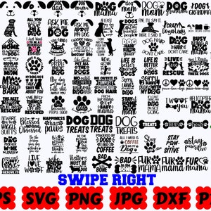 Dog SVG | Dog SVG Bundle | Animal Svg | Dog Cut File | Dog Silhouette | Dog Quote SVG | Dog Saying Svg | Pet Svg | Dog Clipart | Dog Mom Svg
