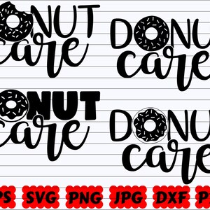 Donut Care SVG | Donut SVG | Funny Kitchen SVG | Care Svg | Kitchen Cut ...
