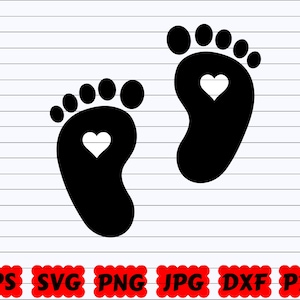 Baby Feet SVG | Feet SVG | Baby Design SVG | Baby Cut File | Baby Silhouette | Baby Feet Cut File | Toddler Feet Svg | Welcome Baby Svg