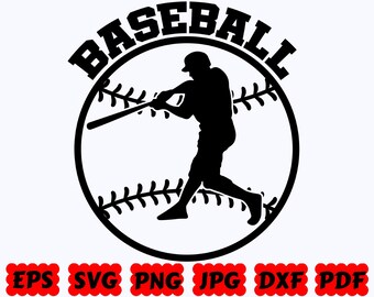 Baseball Design SVG | Baseball SVG | Sport SVG | Cut Files for Cricut & Silhouette | Svg Eps Dxf Png Jpg Pdf | Commercial Use