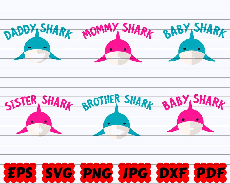 Free Free 195 Baby Shark Words Svg SVG PNG EPS DXF File