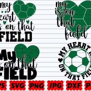 私の心はあのフィールドにあります SVG | サッカー ハート SVG | サッカー 名言 SVG | サッカー デザイン SVG | サッカー 格言 SVG | サッカー カット ファイル | サッカー ハート