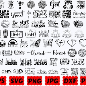 Religious SVG | Christian SVG | Jesus SVG | Bible Svg | God Svg | Faith Svg | Cut Files for Cricut & Silhouette | Svg Eps Dxf Png Jpg Pdf image 2
