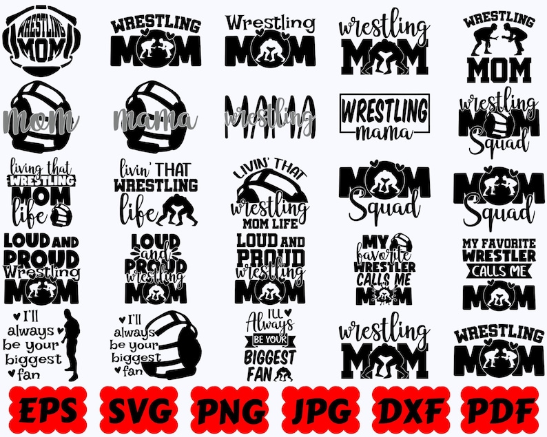 Sport Mama SVG | Sport SVG | Mama SVG | Schnittdateien für Cricut & Silhouette | Zitat | Spruch | Hemd | Svg Eps Dxf Png Jpg Pdf | Kommerzielle Nutzung Bild 10
