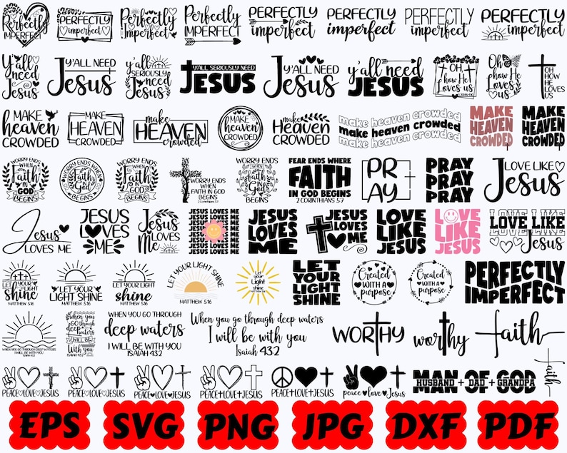 Religious SVG | Christian SVG | Jesus SVG | Bible Svg | God Svg | Faith Svg | Cut Files for Cricut & Silhouette | Svg Eps Dxf Png Jpg Pdf image 8