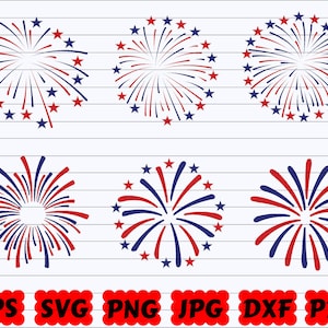 Fireworks SVG | Fireworks SVG Bundle | USA Fireworks Svg | America Fireworks Svg | 4th of July Fireworks Svg | Fireworks Cut File | Usa Svg