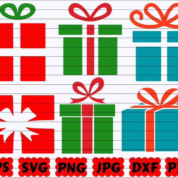 Birthday Presents SVG | Birthday Gift SVG | Presents SVG | Gift Box Svg | Box Svg | Presents Cut File | Presents Clipart| Presents Shirt Svg