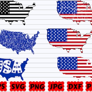 USA Karte SVG | Amerika Karte SVG | 4. Juli Karte | USA Karte Flagge | USA-Flaggen-Svg | Amerikanische Flagge geschnitten Datei | USA Schmuck | Amerika svg | Flaggen-Svg