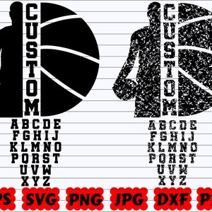 Basketball Custom SVG | Custom Basketball SVG | Custom SVG | Basketball Cut Files | Design Svg | Basketball Customizable Svg| Distressed Svg