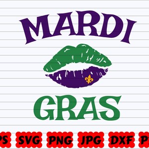 Mardi Gras Lips SVG | Lips SVG | Mardi Gras Design SVG | Mardi Gras Quote Svg | Mardi Gras Saying | Lips Cut File | Lips Clipart | Party Svg