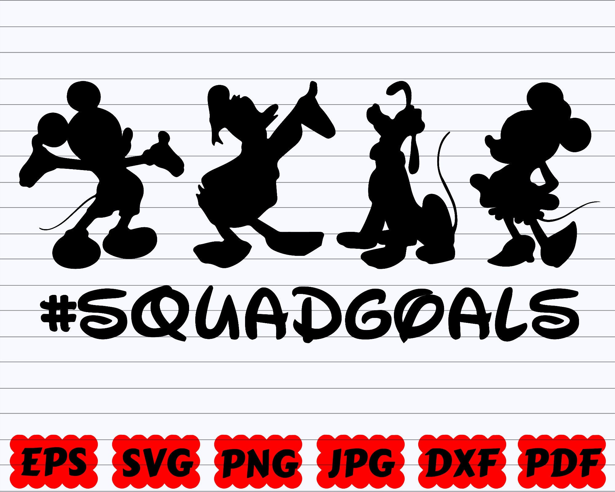 Free Free 222 Squad Goals Silhouette Disney Svg Free SVG PNG EPS DXF File