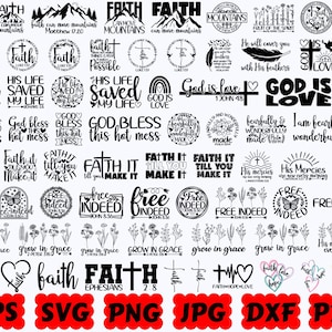Religious SVG | Christian SVG | Jesus SVG | Bible Svg | God Svg | Faith Svg | Cut Files for Cricut & Silhouette | Svg Eps Dxf Png Jpg Pdf image 4